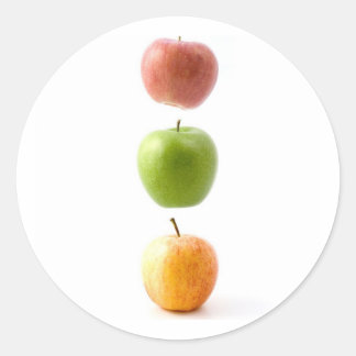 Sticker Rond Heure Apple