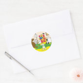 Sticker Rond Heure de l'histoire de l'animal (Enveloppe)