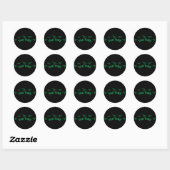 Sticker Rond Heure de taxe (Feuille)