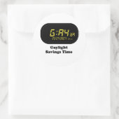 Sticker Rond Heure d'été (Sac)