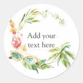 Sticker Rond Heure d'été (Devant)