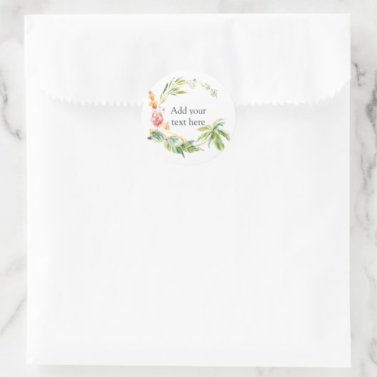 Sticker Rond Heure d'été (Sac)