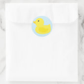 Sticker Rond Heure du bain Canard jaune (Sac)