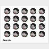Sticker Rond Heure du thé (Feuille)