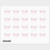 Sticker Rond heure heureuse (Feuille)