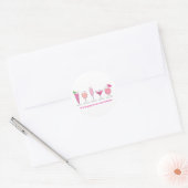 Sticker Rond heure heureuse (Enveloppe)