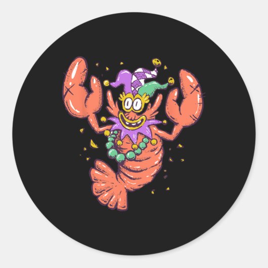 Sticker Rond Heure Mardi Gras (Devant)