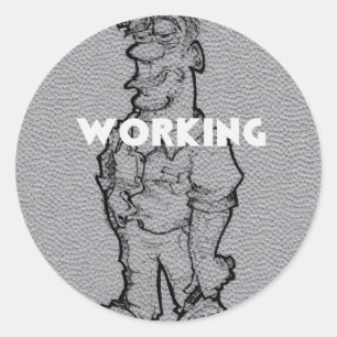 Sticker Rond Heures supplémentaires