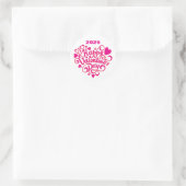 Sticker Rond Heureuse Sainte-Valentin (Sac)
