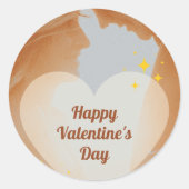 Sticker Rond Heureuse Sainte-Valentin (Devant)