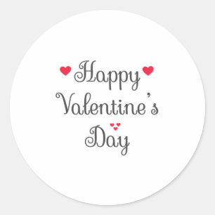 Sticker Rond Heureuse Sainte-Valentin