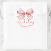 Sticker Rond Heureuse Sainte-Valentin (Sac)