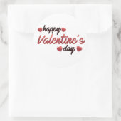 Sticker Rond Heureuse Sainte-Valentin (Sac)