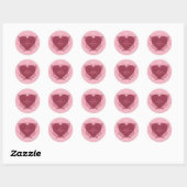Sticker Rond Heureuse Sainte-Valentin (Feuille)