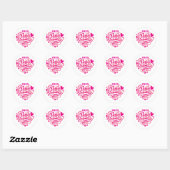 Sticker Rond Heureuse Sainte-Valentin (Feuille)