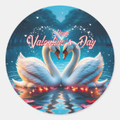 Sticker Rond Heureuse Sainte-Valentin (Devant)