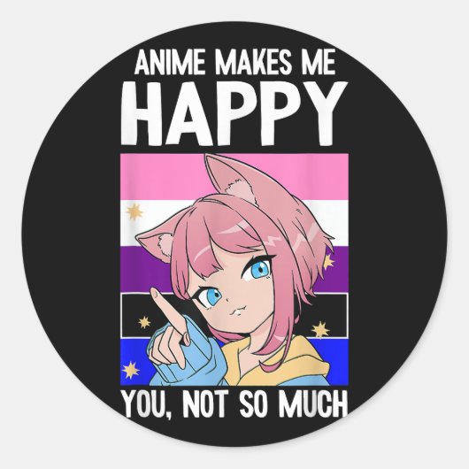 Sticker Rond Heureuse Sainte-Valentin de tabac (Devant)