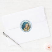 Sticker Rond Heureuse Vierge Marie (Enveloppe)