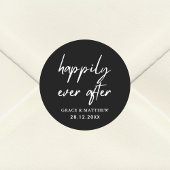 Sticker Rond Heureusement toujours après la fête de mariage noi