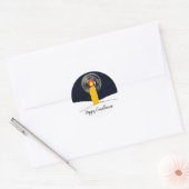 Sticker Rond Heureux cierges (Enveloppe)