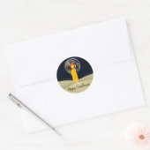 Sticker Rond Heureux cierges (Enveloppe)