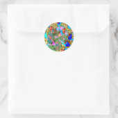 STICKER ROND HEUREUX ET AMUSANT (Sac)
