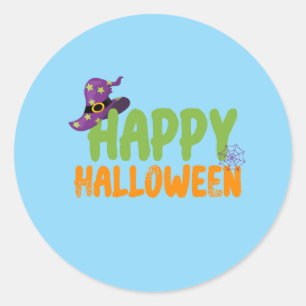 Sticker Rond heureux hallowen