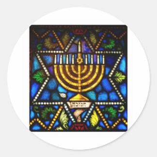 STICKER ROND HEUREUX HANOUKKA