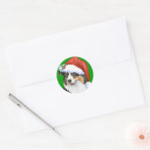 Sticker Rond Heureux Howliday Aussie (Enveloppe)