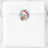 Sticker Rond Heureux Howliday Great Dane (Sac)