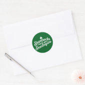 Sticker Rond Heureux Jour de la Saint Patrick Lucky Shamrock&Sh (Enveloppe)