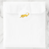 Sticker Rond Heureux Kinkajou (Sac)