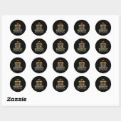 Sticker Rond Heureux Kwanzaa bougies Afrique Fête Afrique Améri (Feuille)