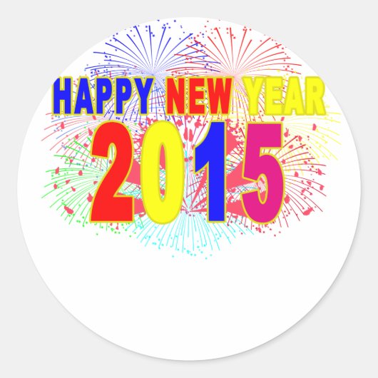Sticker Rond HEUREUX NOUVEL AN 2015.png (Devant)