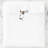 Sticker Rond Hey Bulldog (Sac)