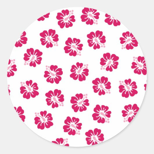 Sticker Rond Hibiscus (Devant)