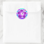 Sticker Rond Hibiscus (Sac)