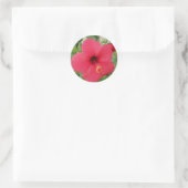 Sticker Rond Hibiscus (Sac)