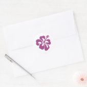 Sticker Rond Hibiscus (Enveloppe)