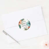 Sticker Rond Hibiscus Serenade Paradise (Enveloppe)