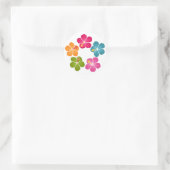 Sticker Rond Hibiscus Wreath (Sac)