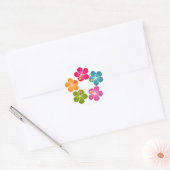 Sticker Rond Hibiscus Wreath (Enveloppe)