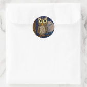 Sticker Rond hibou (Sac)
