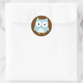 Sticker Rond Hibou (Sac)