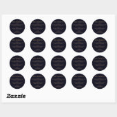 Sticker Rond Hiérarchie geek (Bronzed) (Feuille)