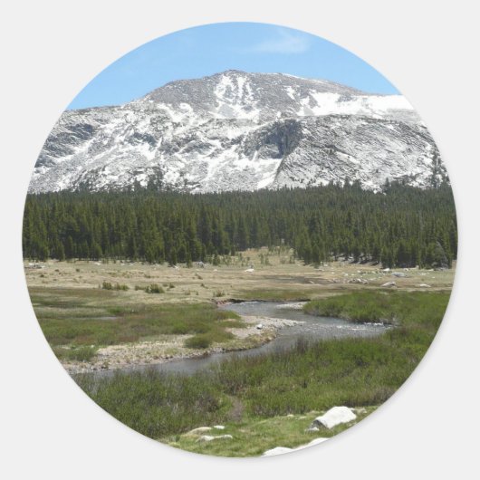 Sticker Rond High Country Mountain Stream I (Devant)