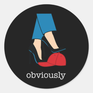 Sticker Rond High Heel de toute évidence Harris Wheimer 2024 Us