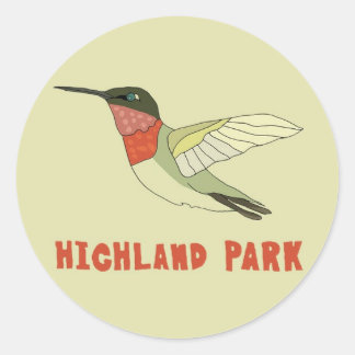 Sticker Rond Highland Park