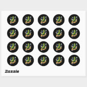 Sticker Rond Hilarious Bowling Pickle (Feuille)