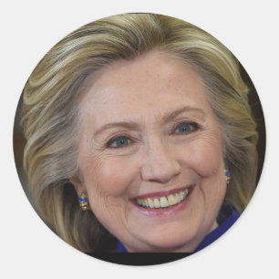 Sticker Rond Hillary Clinton